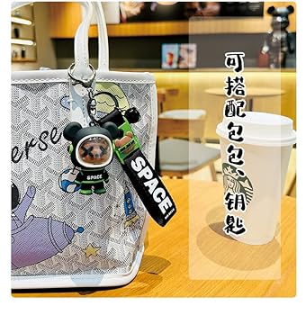 【COSYHARU】Keyring Silver & Black Crossbag COSYHARU (コシハル) - キーリングシルバー&ブラッククロス